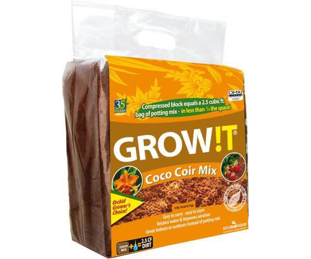 GROW!T Organic Coco Coir Brick 2.5CF - GROW!T - Happy Hydro