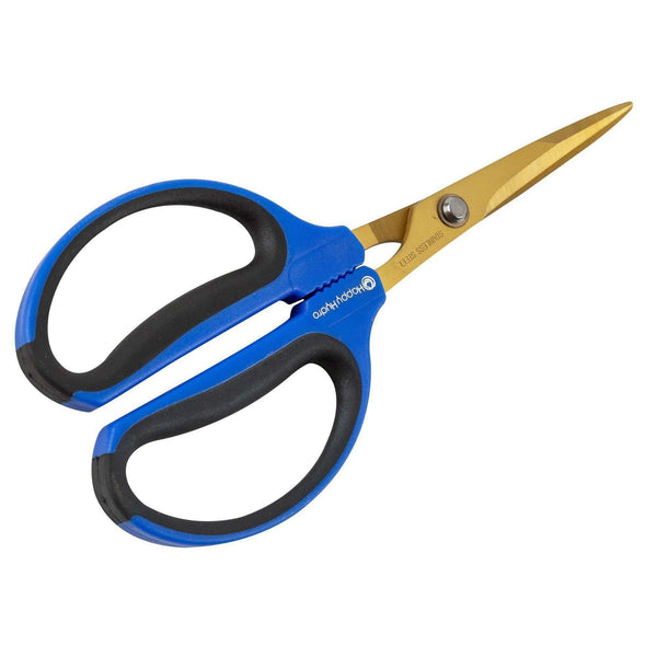 Happy Hydro Trimming Scissors with Curved Tip Stainless Steel Blades, Silver