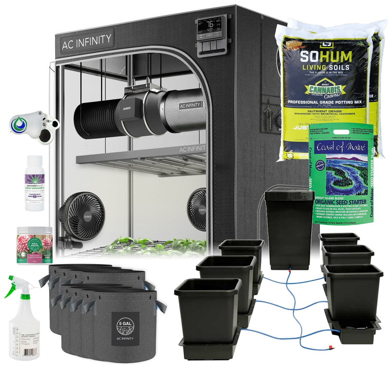 AC Infinity Advance Grow Tent System Pro - Complete Kit | 5x5 | 6-Plant Kit