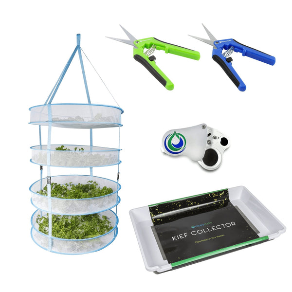 Happy Hydro 'Trim-Jail' Kit Kief Collector 4-Tier Drying Rack - Happy Hydro Accessories - Happy Hydro