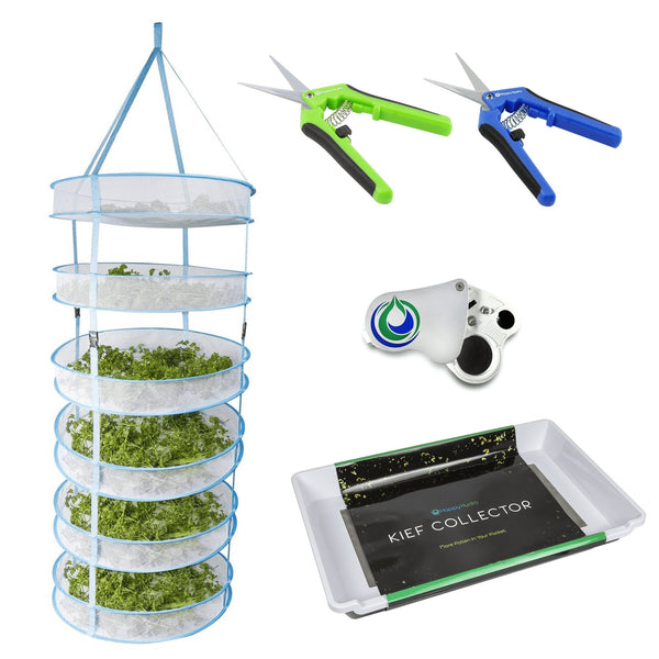 Happy Hydro 'Trim-Jail' Kit Kief Collector 6-Tier Drying Rack - Happy Hydro Accessories - Happy Hydro