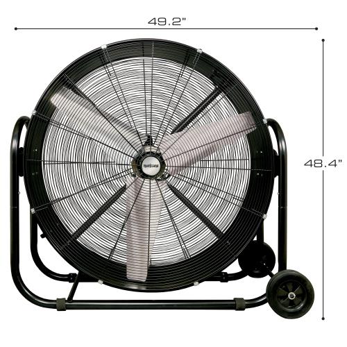 Hurricane Pro Heavy Duty Adjustable Tilt Drum Fan 42 in - Hurricane - Happy Hydro