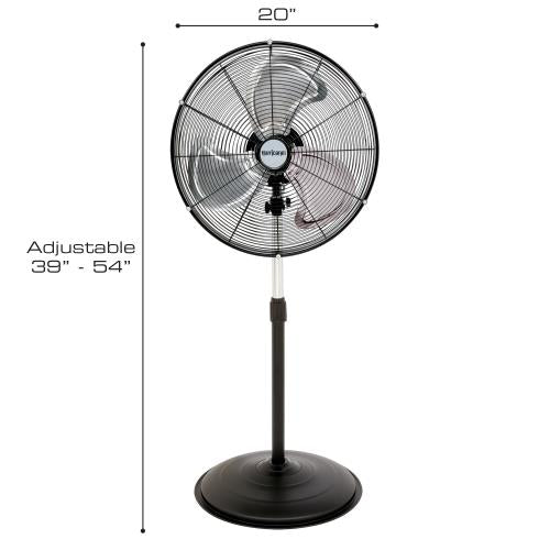 Hurricane Pro High-Velocity Oscillating Metal Stand Fan 20 in - Hurricane - Happy Hydro