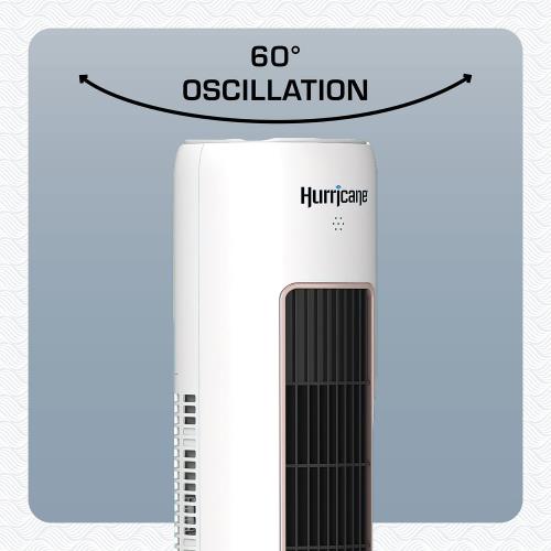Hurricane White Tower Fan 40 in - Hurricane - Happy Hydro