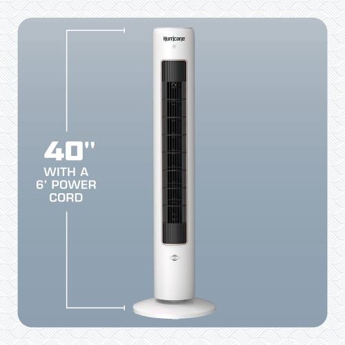 Hurricane White Tower Fan 40 in - Hurricane - Happy Hydro