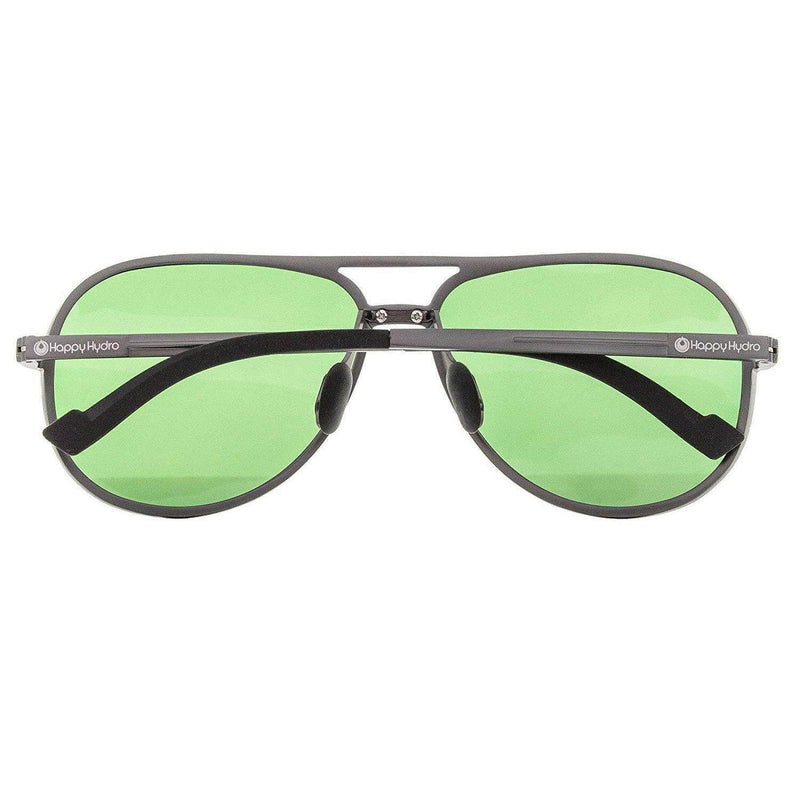 LED Grow Room Glasses UV Blocking Aviator Style with Heavy-Duty Case - Happy Hydro Accessories - Happy Hydro