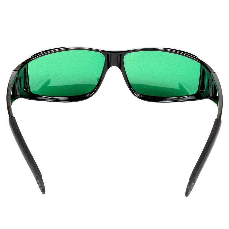 LED Grow Room Glasses UV Blocking Wear Over Prescription with Microfiber Case - Happy Hydro Accessories - Happy Hydro