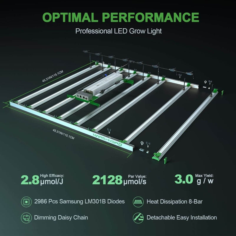 Mars Hydro FC 8000 LED Grow Light 800W - Mars Hydro - Happy Hydro