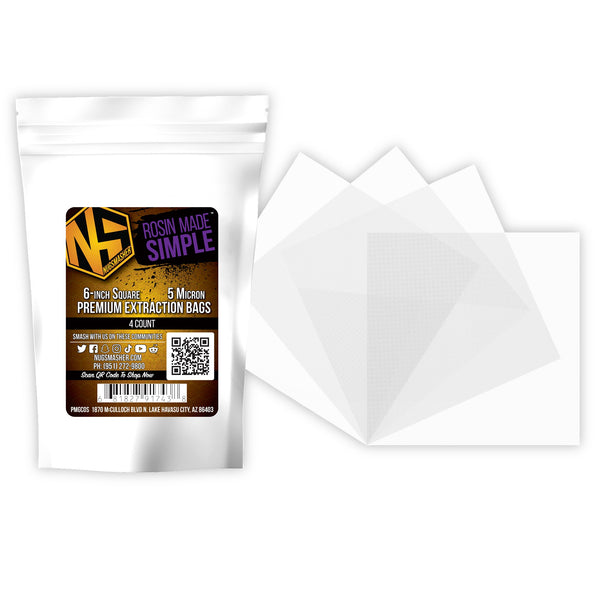 NugSmasher 6″ x 6″ Square Premium Fine Nylon Woven Filter Mesh Pack