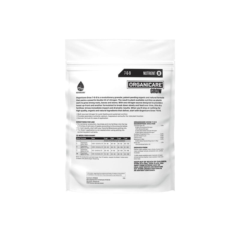 Botanicare Organicare Grow Organic Fertilizer, 5lb - Botanicare - Happy Hydro