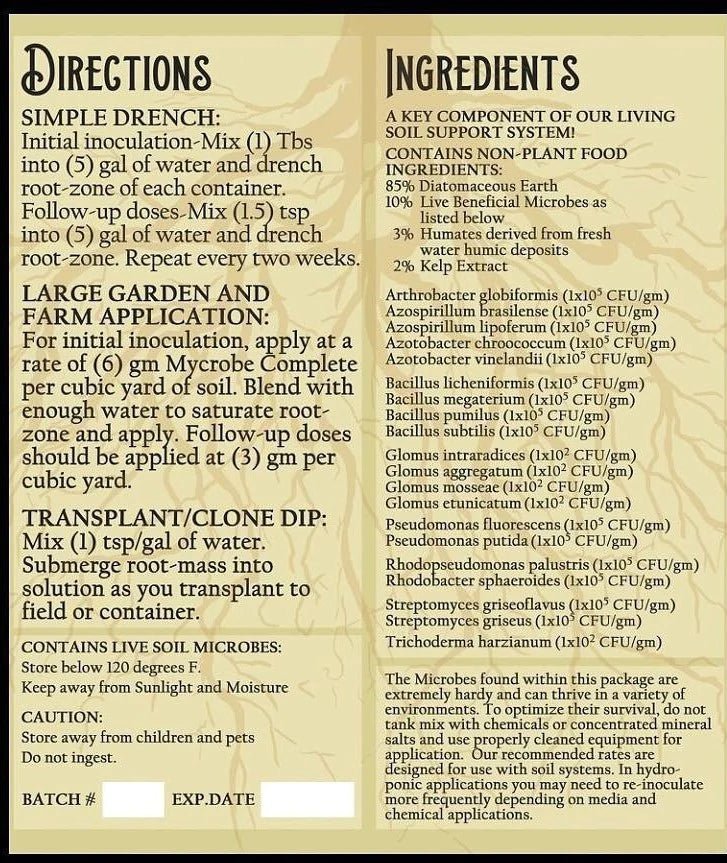 Rootwise Mycrobe Complete Beneficials & Mycorrhizae - Rootwise - Happy Hydro