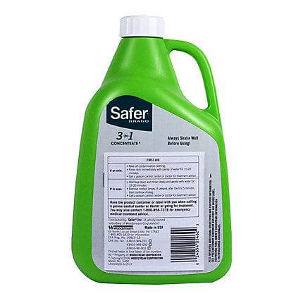 Safer 3-in-1 Garden Spray Concentrate 1 Quart - Safer - Happy Hydro