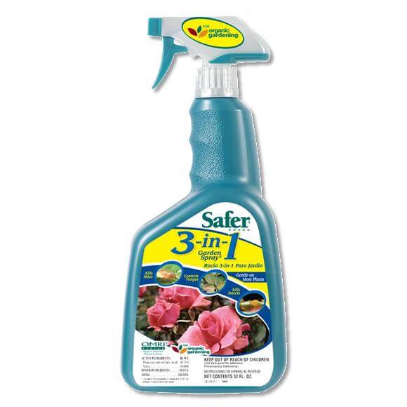 Safer 3-in-1 Garden Spray RTU 1 Quart - Safer - Happy Hydro