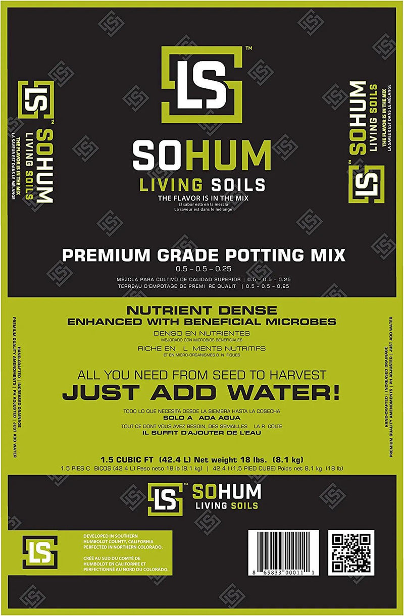 Sohum Soil Organic Living Soil Just Add Water 1.5 cu ft - Sohum - Happy Hydro