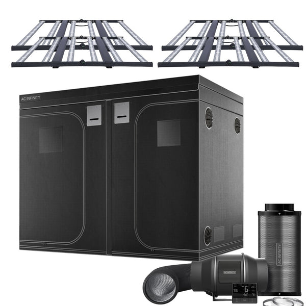 The Essentials' Grow Kit ROI-E680S LED Light AC Infinity Tent & Ventilation 8’ x 8’ - Happy Hydro - Happy Hydro