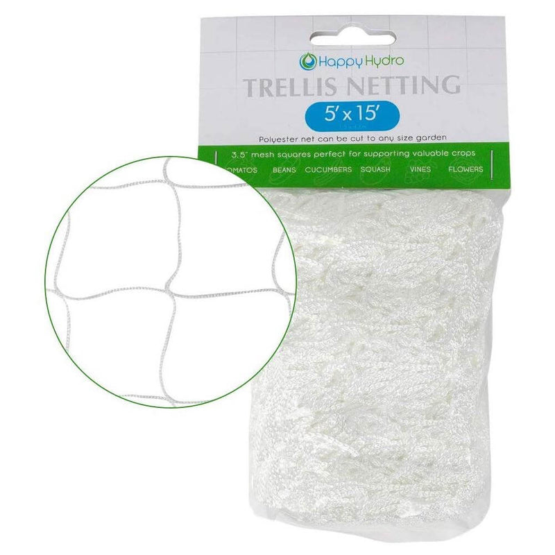 Trellis Netting for Indoor or Outdoor Gardens - Multiple Sizes Inside! - Happy Hydro Accessories - Happy Hydro