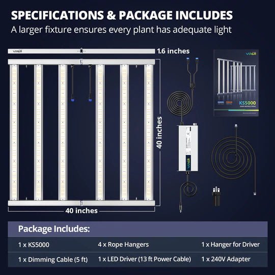 ViparSpectra KS5000 LED Grow Light - ViparSpectra - Happy Hydro